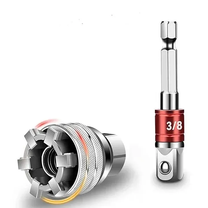 Multi-function Universal Socket Wrench Tool - Adjustable sleeve + extension rod / 1 Set